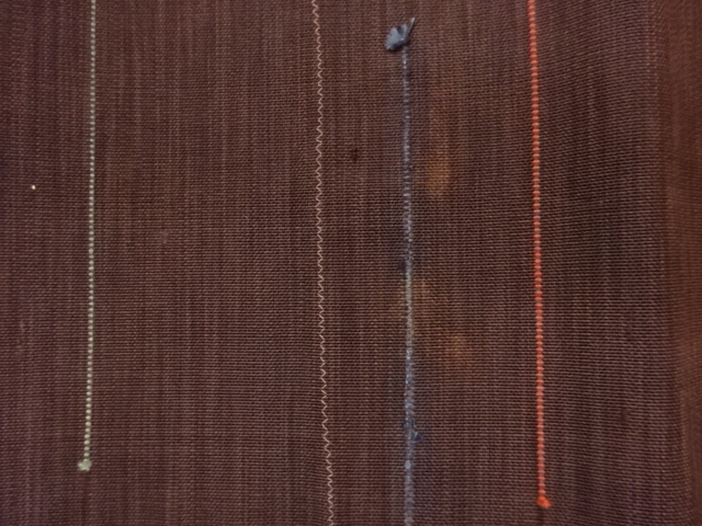  横縞模様織出し名古屋帯